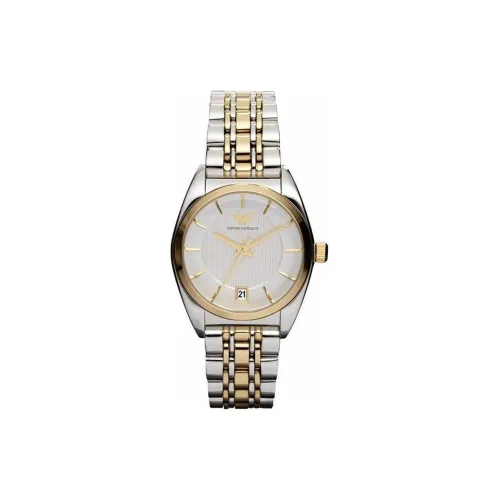 EMPORIO ARMANI Women's Watch Кварцевый механизм ремешок из нержавеющей стали 31 мм серебристый циферблат