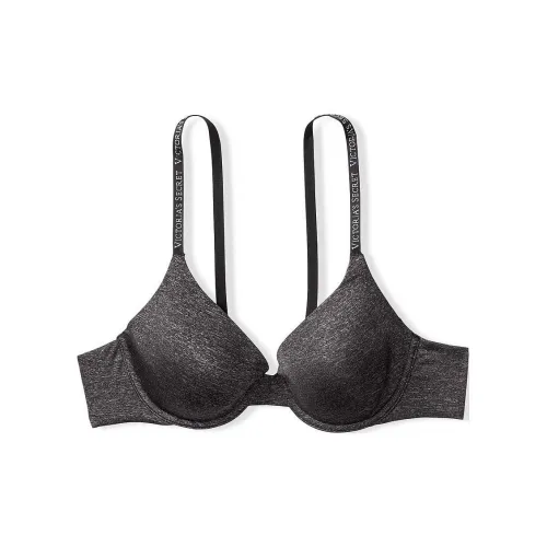 Victoria's Secret The T Рубашка Logo Strap Perfect Покрытие Бюстгальтер BM Бюстгальтер Женские Черный Marlstone