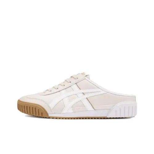 Onitsuka Tiger Machuation Sabot Slip-resistant и дышащий низкий топ повседневный унисекс белый