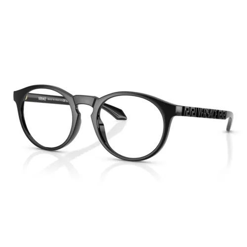 VERSACE Нейлон Овал Оправы для очков Унисекс Черный