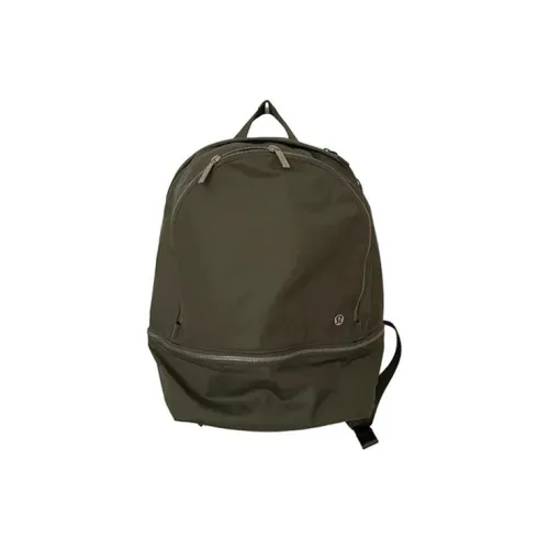 lululemon Полиэстер Рюкзак Мини Унисекс Зеленый Серый