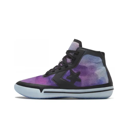Конверс All Star Pro BB MID Топ Баскетбольные кроссовки Унисекс Черный Фиолетовый