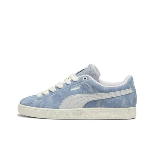 PUMA Suede Low Top Скейтборд Кроссовки Унисекс Синий Белый