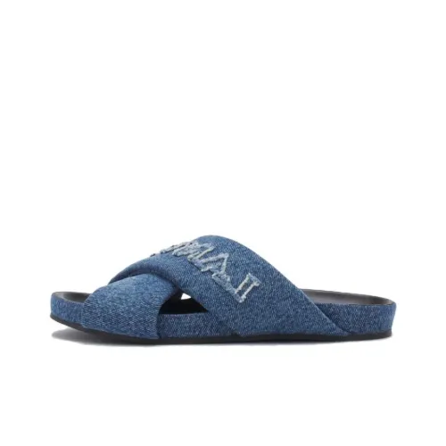 Слипоны Lanvin, синие, мужские