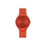 Циферблат часов оранжевого цвета