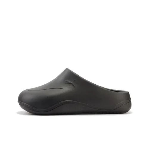 PUMA Wave Mule EVA Шов Устойчивый к истиранию Домашние тапочки Унисекс Черный
