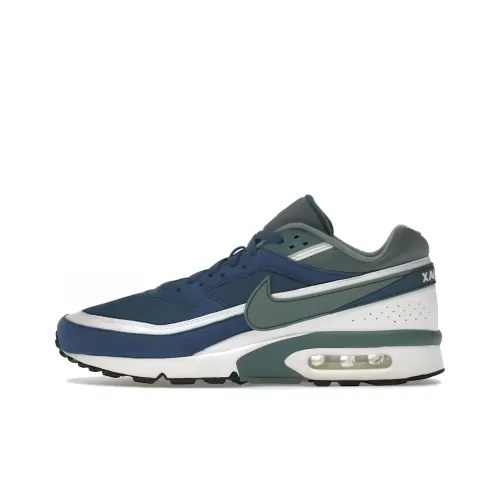 Nike Air Max BW Амортизация Износостойкие Низкие Кроссовки для Бега Мужские Синие Белые