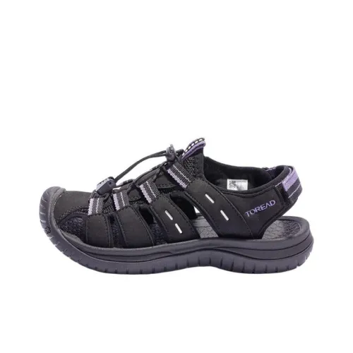 TOREAD Пляжные сандалии Женские Черный Фиолетовый