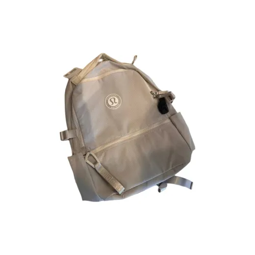 Lululemon Переработанный Нейлон Рюкзак Стандартный Унисекс Белый Опал Натуральный Лен