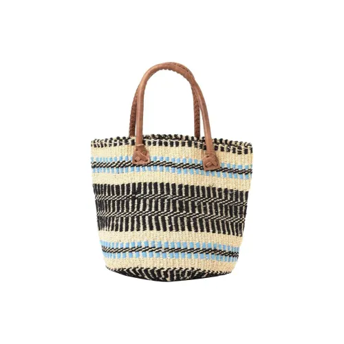 BEAMS Шерстяная пряжа Смесь Тоут Сумка Сумка для покупок Сумка Женская Натуральная Черная Синяя