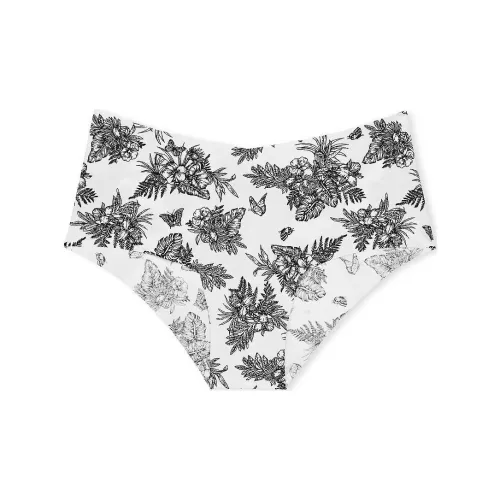 Victoria's Secret Розовый No Show No Show Cheeky Panty VS Белый Troal Toile Нижнее белье Женские 1 шт Черный белый Принт