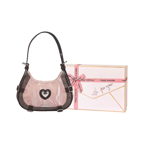 Kenghua Village ПУ (полиуретан) Портативная Сумка через плечо Сумка на плечо Стандартная Женская Розовая