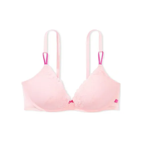 Victoria's Secret Розовый Сексуальный Tee Беспроводной PUSH Вверх Бюстгальтер PRETTY Цветение Бюстгальтер Женские Розовый