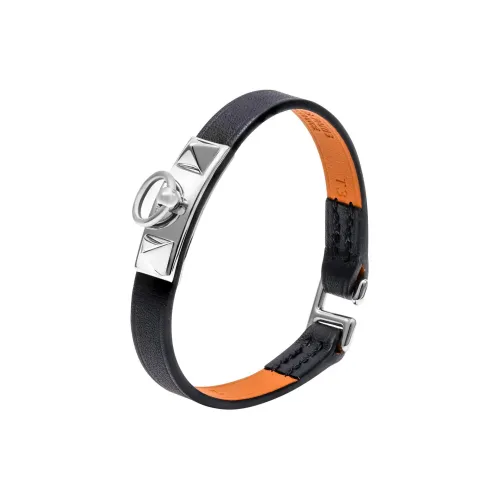 HERMES Rivale Кожа Браслеты Черный Женские