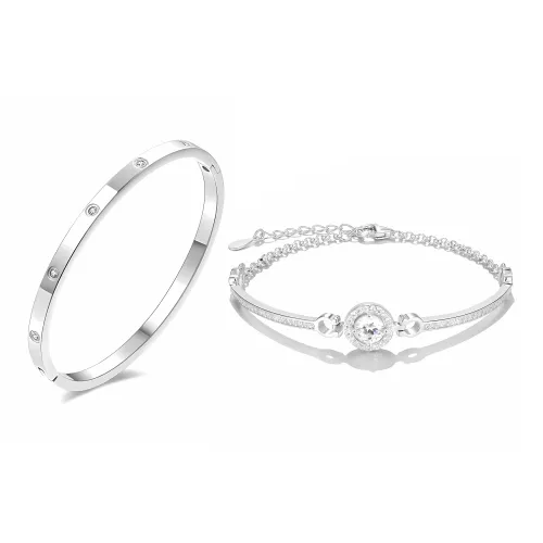 MISS WEI Браслеты из титанового стального сплава Женские