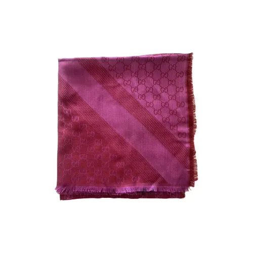 GUCCI Вязаные шарфы Женские Розовый Красный