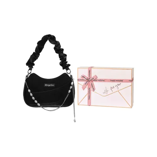 Kenghua Village ПУ (полиуретан) Сумка через плечо Сумка Обычная Женская Черная Белая Серебряная