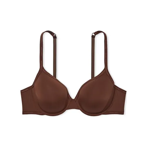 Victoria's Secret The T Рубашка Легко Подкладанная Полностью Покрытый Бюстгальтер Ганаш Бюстгальтер Женский Коричневый