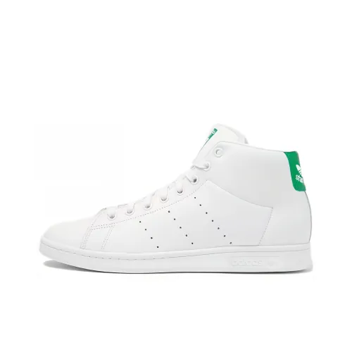 Adidas Originals Stan Smith MID Противоскользящие Устойчивые к истиранию MID Топ Скейтбординг Кроссовки Мужские Белые Зеленые