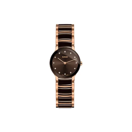 RADO Кварцевый Movement Женские Crystal Collection Часы 23 мм Коричневый