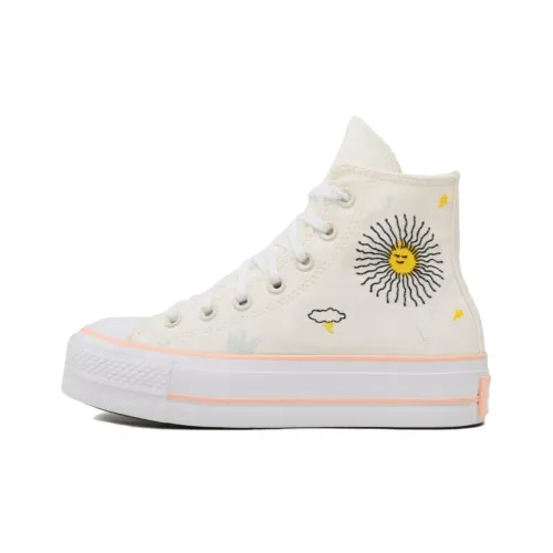 Конверс All Star Lift High Top Кеды Женские Экрю