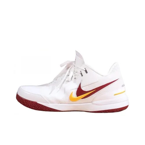 Nike LeBron NXXT Gen 'USC' Устойчивые к истиранию Низкие Баскетбольные Кроссовки Мужские Белый Красный Желтый