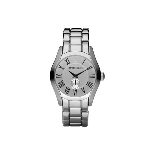 EMPORIO ARMANI Watch Кварцевый механизм Нержавеющая сталь Ремешок 42,5 мм Серебристый циферблат Унисекс