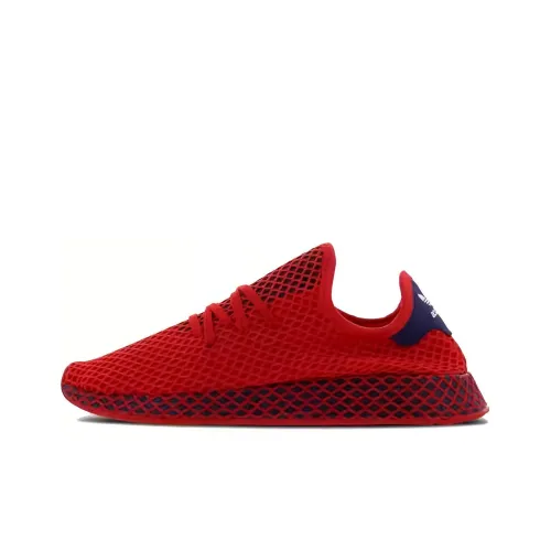 Adidas Originals Deerupt Амортизаторы Shock Slip-resistant Abrasion-resistant Lightweight Low Top Повседневная обувь Unisex Red