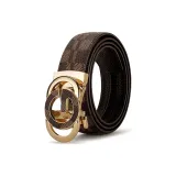 Кофейный с золотой пряжкой