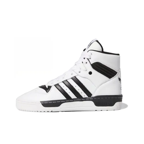 Adidas Originals Rivalry Slip Resistant Амортизация Устойчивость к износу Высокий топ Скейтборд Кроссовки Мужские