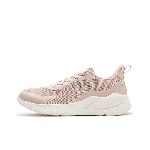 361° Лезвие Амортизаторы Устойчивый к истиранию Дышащий Низкий Топ Беговые кроссовки Женские Свежий розовый