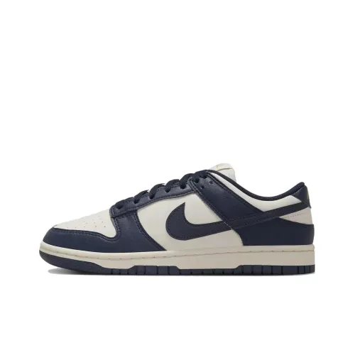 Nike Dunk Скейтборд Кроссовки Низкие Синие Белые Женские
