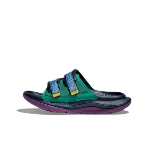 HOKA ONE ONE ORA Luxe Слипоны Технология Зеленый/Virtual Синий Унисекс