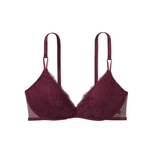 Victoria's Secret Сексуальный Tee Posey Кружево Беспроводной PUSH Вверх Бюстгальтер Кир Бюстгальтер Женские Фиолетовый