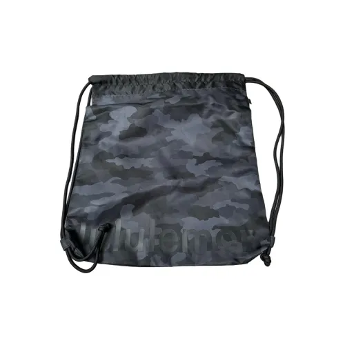 lululemon Переработанный полиэстер Спортивный зал Сумка Рюкзак Стандартный Унисекс Камуфляж Темно-угольный Многоцветный