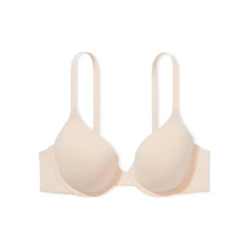 Victoria's Secret The T Рубашка Logo Strap Perfect Покрытие Бюстгальтер Marzipan Бюстгальтер Женские Телесный цвет
