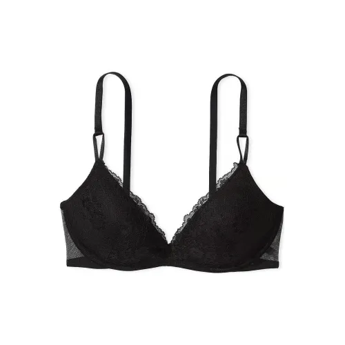 Victoria's Secret Сексуальный Tee Posey Кружево Беспроводной PUSH Up Бюстгальтер Черный Бюстгальтер Женские Черный