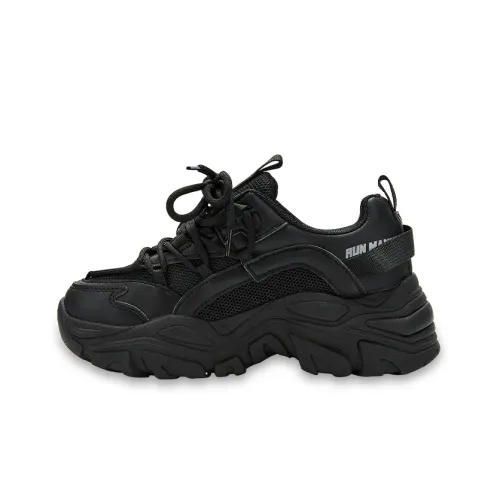 RUN MANNER массивные кроссовки Low Top черные женские