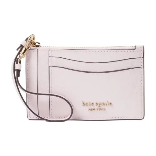 Kate Spade Saffiano кожа держатель для карт кошелек женский блестящий розовый