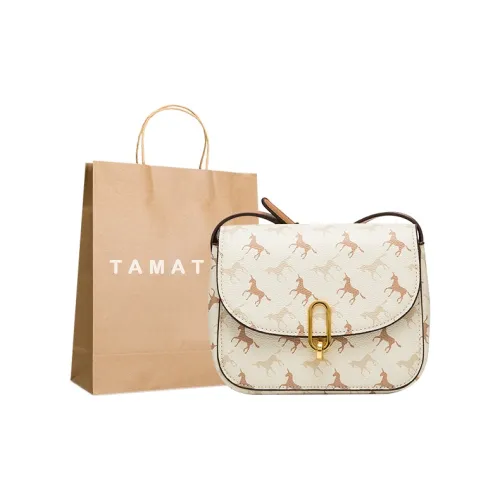 TAMATHA ПУ (полиуретан) Сумка через плечо Большая Женская Экрю