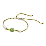 Клубничный кристально-зеленый браслет