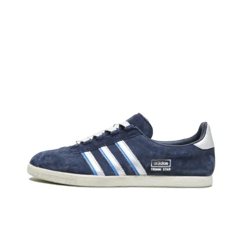 Adidas Originals Ulm Trimm Star Slip-Resistant Shock Absorbers Low Top Скейтборд Кроссовки Мужские Темно-Синий Белый