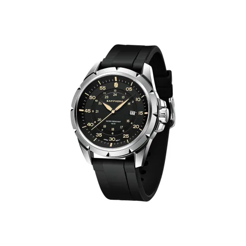 SAPPHERO Кварцевый механизм Мужские часы 47mm*47mm*13mm Черный