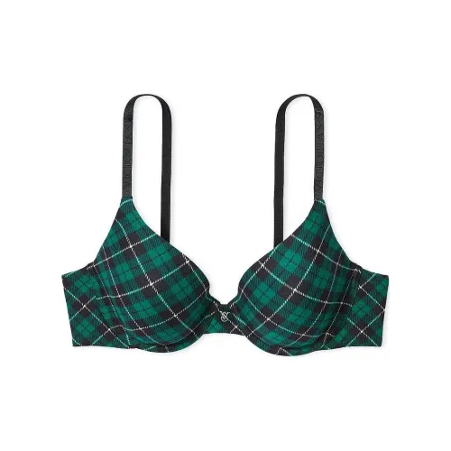 Victoria's Secret Розовый The T Рубашка Легко Подкладанный Полный Покрытие Бюстгальтер SP Бюстгальтер Женский Зеленый