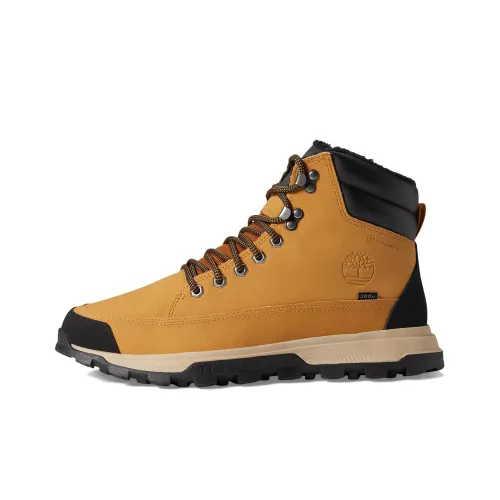 Timberland Treeline Slip-Resistant High Top Streetwear Men's Yellow Тимберленд Treeline противоскользящие высокие топы уличная обувь мужская желтая