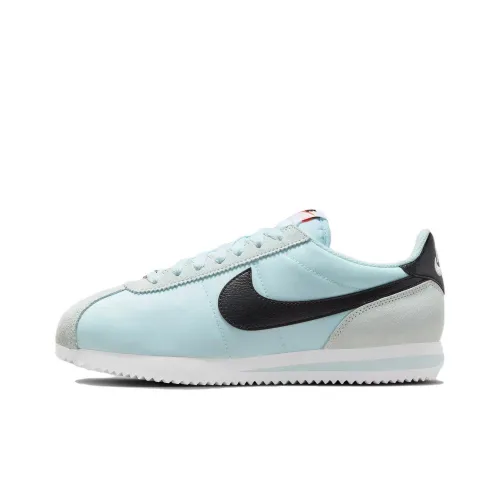 Nike Cortez Low Топ Повседневный Городской Коммутер Беговые кроссовки Женские Синий Черный