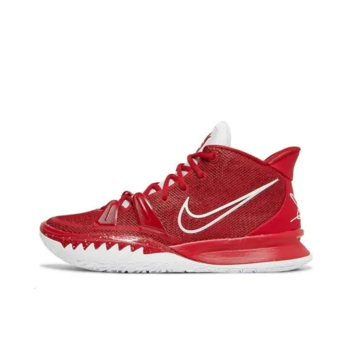 Nike Kyrie 7 Promo Game Ready Кружево Up Амортизация Покрытие MID Баскетбольные кроссовки Unisex Красный