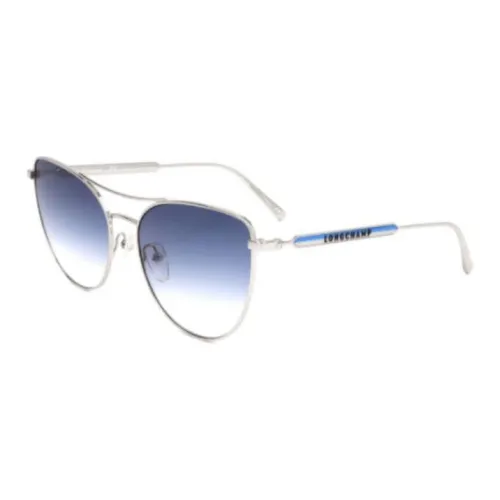 LONGCHAMP Aviator Солнцезащитные очки Женские Серебряные
