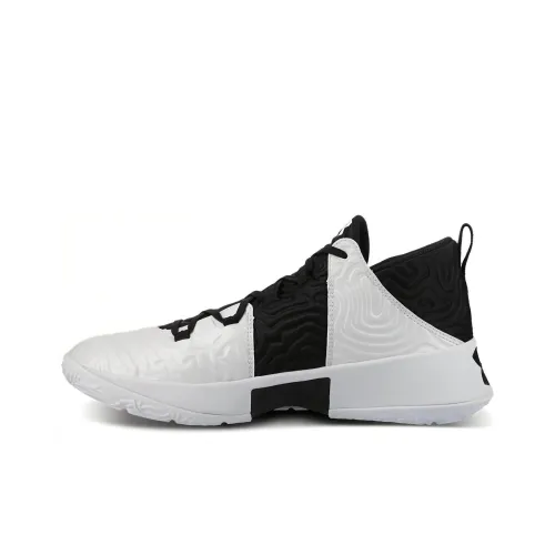 Under Armour Амортизация Легкий Отскок Низкий Топ Баскетбольные кроссовки для игры Унисекс Черный Белый