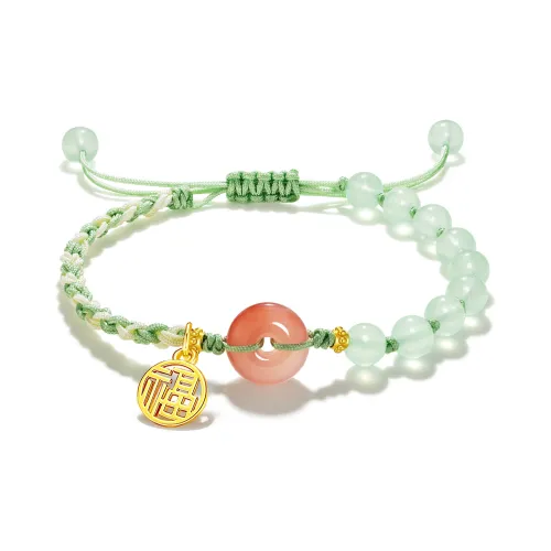 Jodie Kevin Браслеты из агата Унисекс Розовый Зеленый